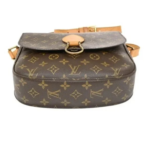 LOUIS VUITTON Saint Cloud GM Shoulder Bag Monogram Leather Brown M51242 88ZA017 - Picture 6 of 16